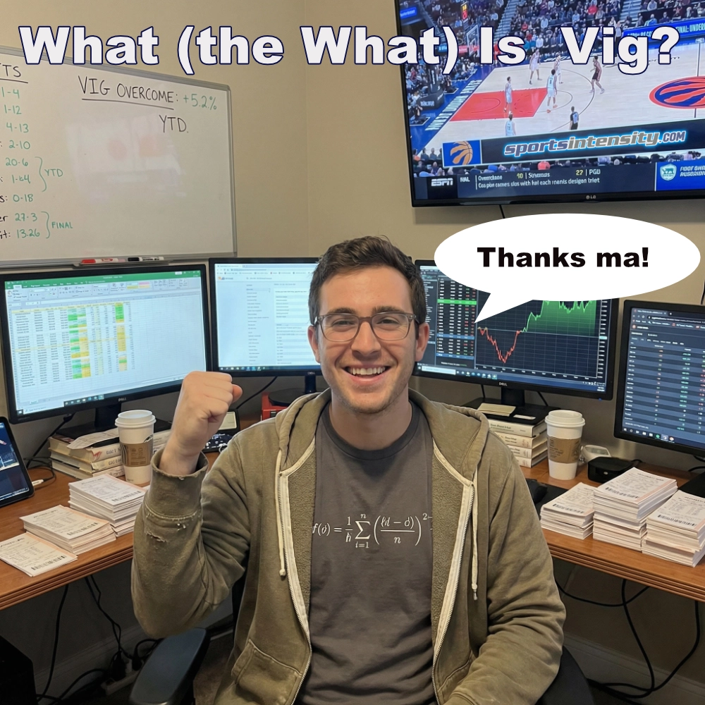a sports bettor getting smarter and asking questions like what is vig will stop gambling and start surviving