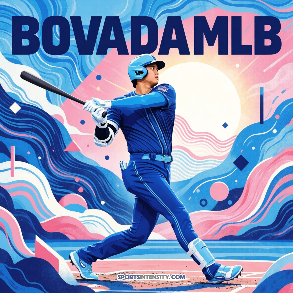 an illustrated image depicting the bovada mlb board's favorite son: shohei ohtani