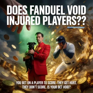 an image depicting a sports bettor wondering does Fanduel void injured players?
