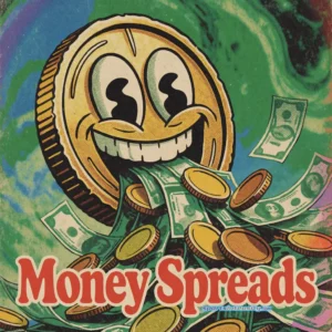 an image depicting a cartoon coin smiling as money spreads from its mouth