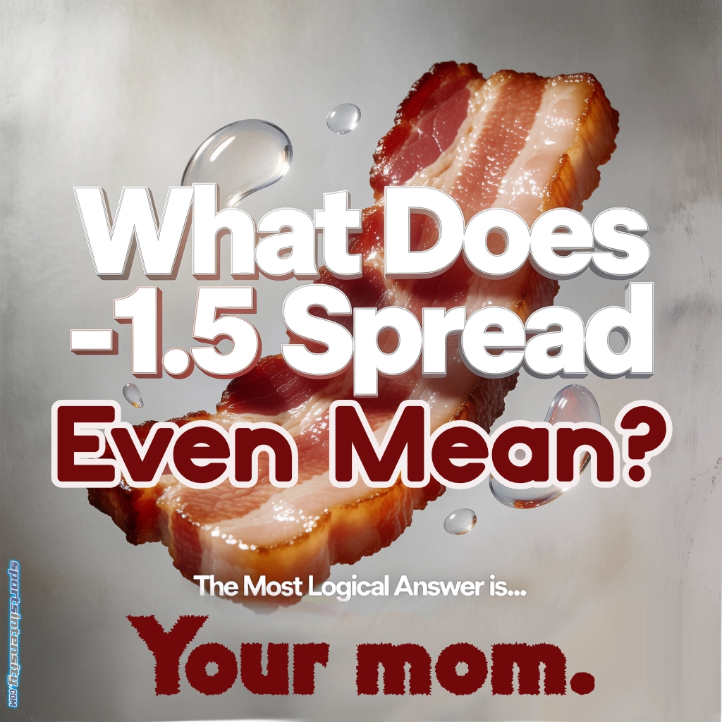 an image of a slice of bacon illustrating the juicy answer to the question What Does -1.5 Spread Mean
