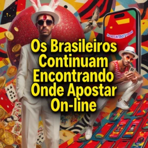 uma imagem que retrata dois apostadores esportivos brasileiros que encontraram uma maneira de estar online, apesar da proibição no Brasil