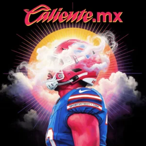 una imagen que ilustra a un jugador de fútbol americano soñando con calientesports mx nfl