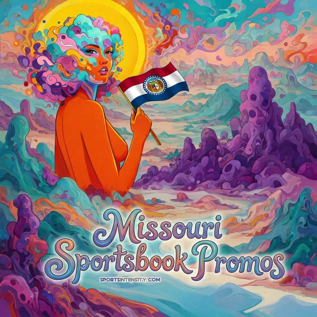 a dreamlike image depicting a woman thinking about the missouri sportsbook promos for october 2026