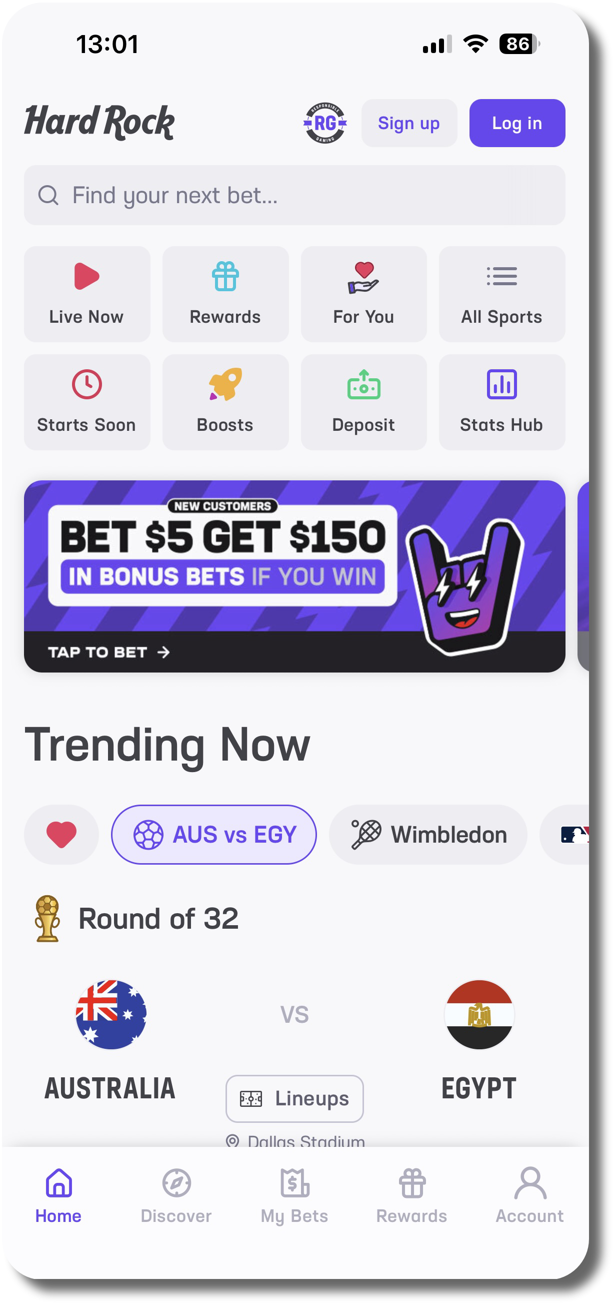 Hard Rock Bet mobile app